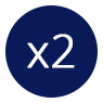 x2 icon
