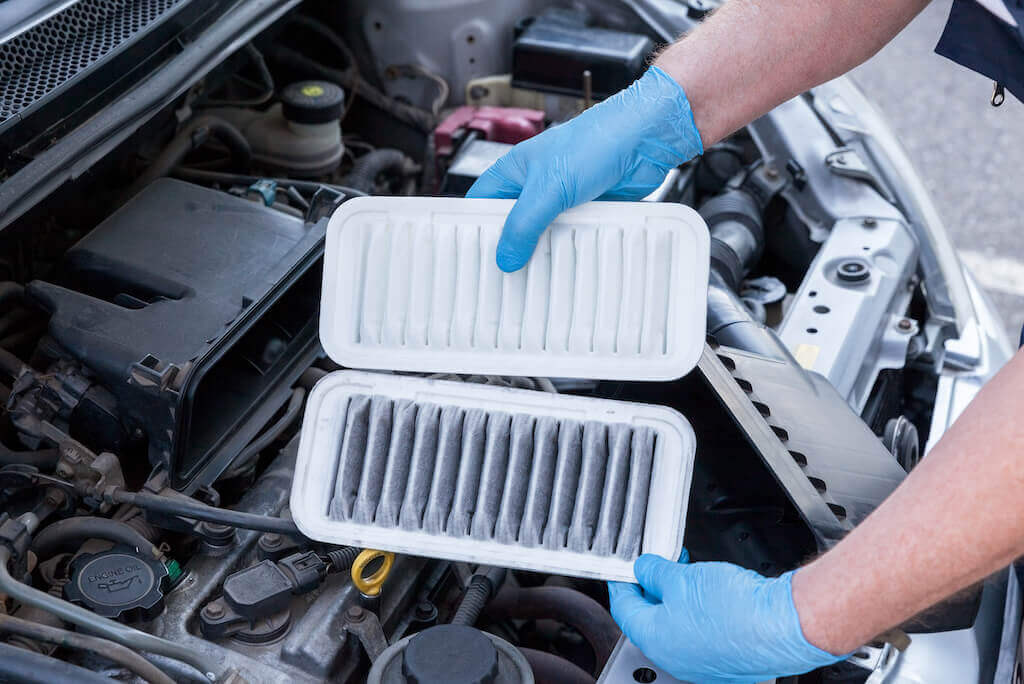 Engine air filter change in Chapel Hill, Raleigh, Durham, and Carrboro