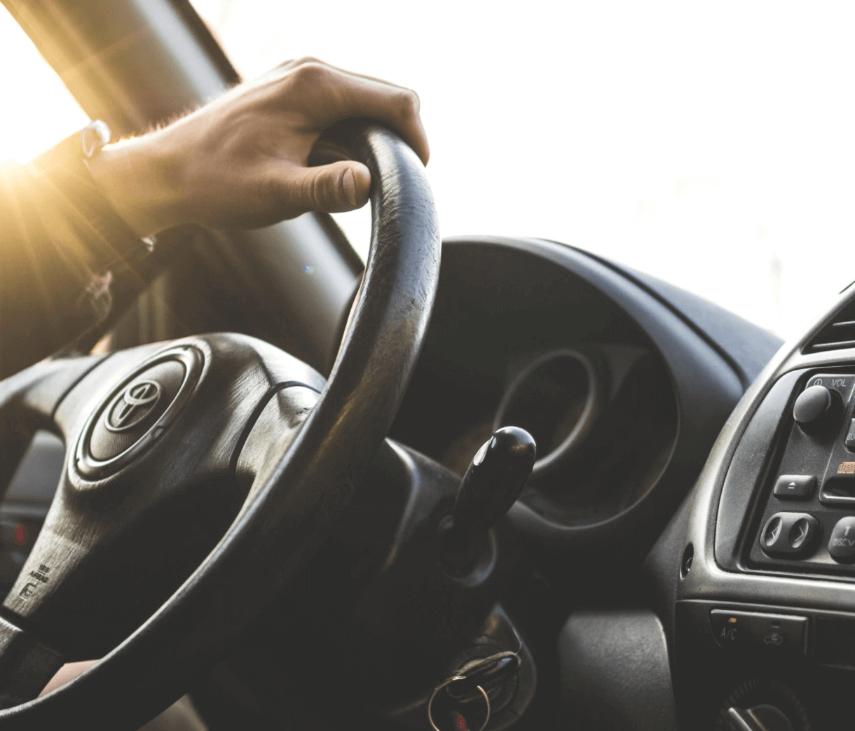 Picture of a steering wheel