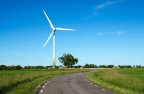 A sustainable road harvesting wind energy
