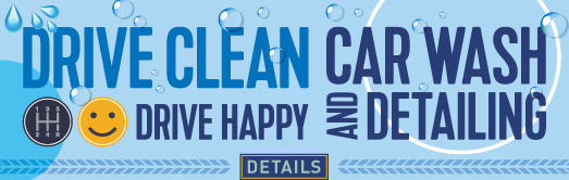 car wash promotional banner