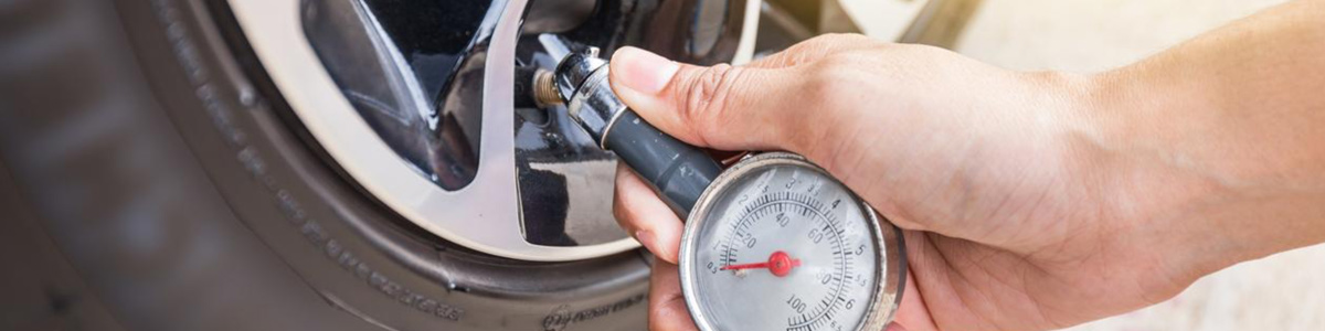 Checking tire pressure