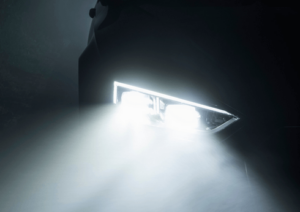 LED Headlights in the dark