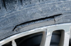 tire sidewall damage