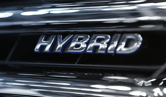 Hybrid car decal