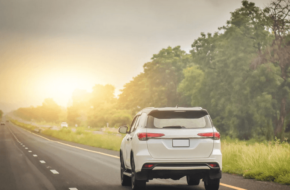 Car on North Carolina road