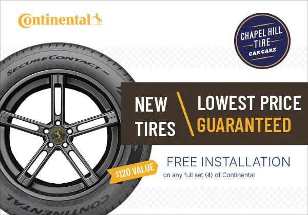 Continental tire sale with free installation offer