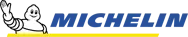 Michelin Man logo with blue and yellow text